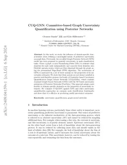 CUQ-GNN: Committee-based Graph Uncertainty Quantification using
  Posterior Networks