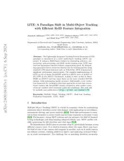 LITE: A Paradigm Shift in Multi-Object Tracking with Efficient ReID
  Feature Integration