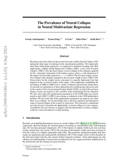 The Prevalence of Neural Collapse in Neural Multivariate Regression