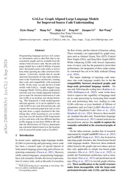 GALLa: Graph Aligned Large Language Models for Improved Source Code Understanding