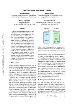 Fast Forwarding Low-Rank Training