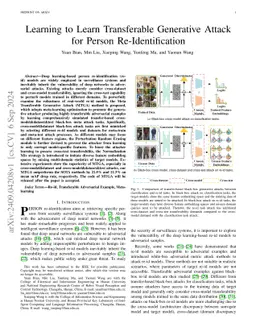 Learning to Learn Transferable Generative Attack for Person Re-Identification