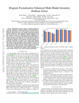 Diagram Formalization Enhanced Multi-Modal Geometry Problem Solver