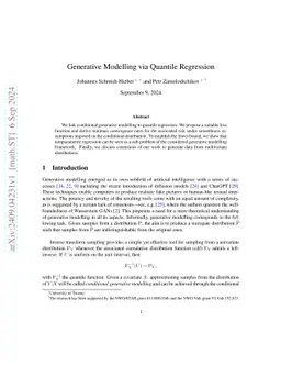 Generative Modelling via Quantile Regression
