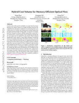 Hybrid Cost Volume for Memory-Efficient Optical Flow