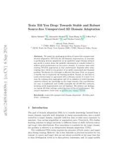 Train Till You Drop: Towards Stable and Robust Source-free Unsupervised
  3D Domain Adaptation