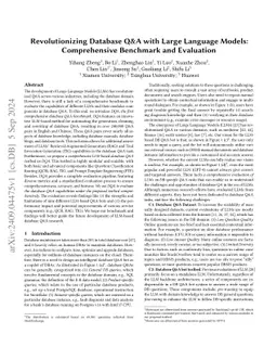Revolutionizing Database Q&A with Large Language Models: Comprehensive
  Benchmark and Evaluation