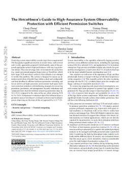 The HitchHiker's Guide to High-Assurance System Observability Protection
  with Efficient Permission Switches