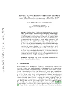 Towards Hybrid Embedded Feature Selection and Classification Approach
  with Slim-TSF