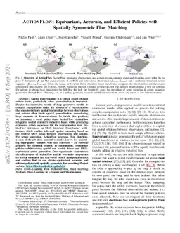 ActionFlow: Equivariant, Accurate, and Efficient Policies with Spatially
  Symmetric Flow Matching