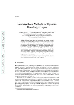 Neurosymbolic Methods for Dynamic Knowledge Graphs