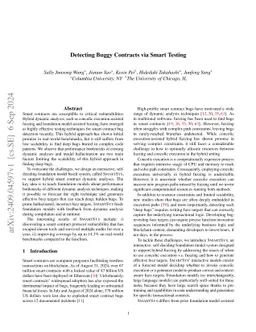 Detecting Buggy Contracts via Smart Testing