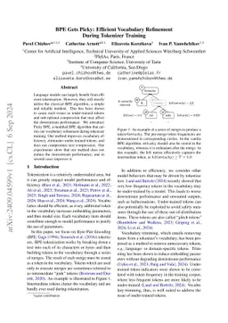 BPE Gets Picky: Efficient Vocabulary Refinement During Tokenizer
  Training