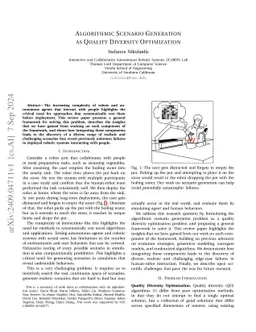 Algorithmic Scenario Generation as Quality Diversity Optimization