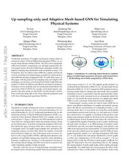 Up-sampling-only and Adaptive Mesh-based GNN for Simulating Physical
  Systems