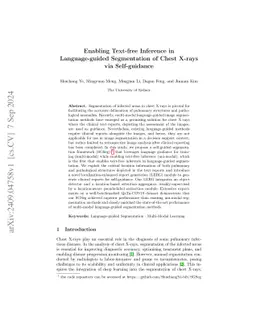 SGSeg: Enabling Text-free Inference in Language-guided Segmentation of
  Chest X-rays via Self-guidance