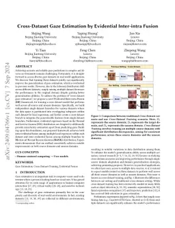 Cross-Dataset Gaze Estimation by Evidential Inter-intra Fusion