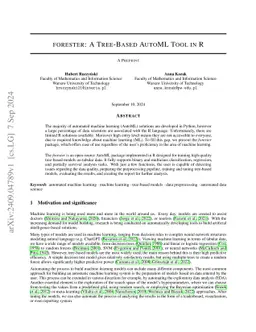 forester: A Tree-Based AutoML Tool in R