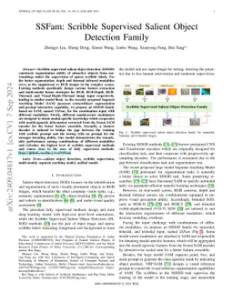 SSFam: Scribble Supervised Salient Object Detection Family