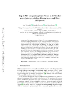Top-GAP: Integrating Size Priors in CNNs for more Interpretability,
  Robustness, and Bias Mitigation