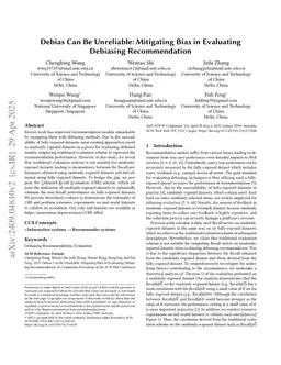 Debias Can be Unreliable: Mitigating Bias Issue in Evaluating Debiasing Recommendation