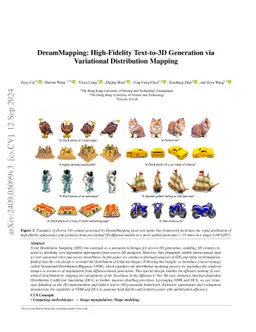 DreamMapping: High-Fidelity Text-to-3D Generation via Variational
  Distribution Mapping