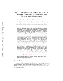 PMT: Progressive Mean Teacher via Exploring Temporal Consistency for
  Semi-Supervised Medical Image Segmentation