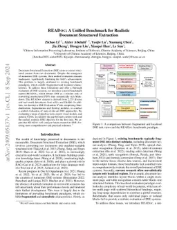 READoc: A Unified Benchmark for Realistic Document Structured Extraction