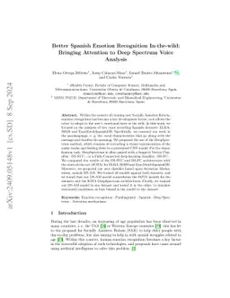 Better Spanish Emotion Recognition In-the-wild: Bringing Attention to
  Deep Spectrum Voice Analysis