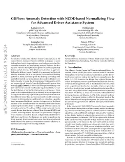 GDFlow: Anomaly Detection with NCDE-based Normalizing Flow for Advanced
  Driver Assistance System
