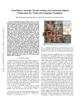 StratXplore: Strategic Novelty-seeking and Instruction-aligned
  Exploration for Vision and Language Navigation