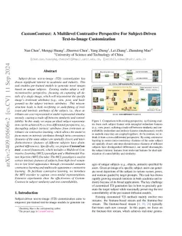CustomContrast: A Multilevel Contrastive Perspective For Subject-Driven Text-to-Image Customization