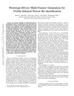 Prototype-Driven Multi-Feature Generation for Visible-Infrared Person
  Re-identification