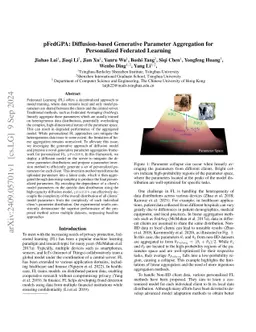 pFedGPA: Diffusion-based Generative Parameter Aggregation for Personalized Federated Learning