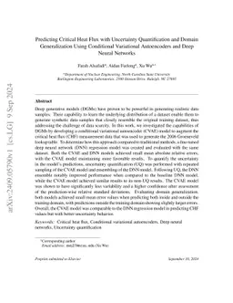 Predicting Critical Heat Flux with Uncertainty Quantification and Domain Generalization Using Conditional Variational Autoencoders and Deep Neural Networks