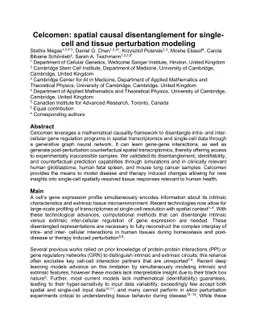 Celcomen: spatial causal disentanglement for single-cell and tissue
  perturbation modeling