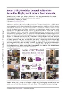 Robot Utility Models: General Policies for Zero-Shot Deployment in New
  Environments