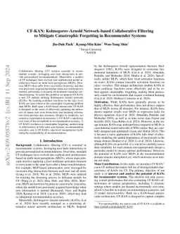 CF-KAN: Kolmogorov-Arnold Network-based Collaborative Filtering to
  Mitigate Catastrophic Forgetting in Recommender Systems