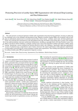 Pioneering Precision in Lumbar Spine MRI Segmentation with Advanced Deep
  Learning and Data Enhancement