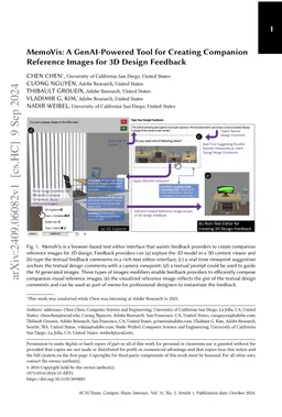 MemoVis: A GenAI-Powered Tool for Creating Companion Reference Images
  for 3D Design Feedback