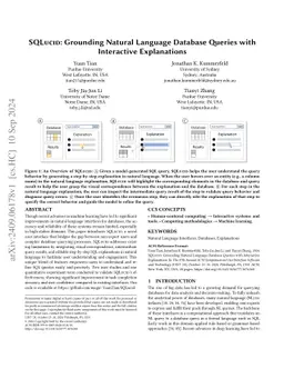 SQLucid: Grounding Natural Language Database Queries with Interactive
  Explanations
