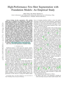 High-Performance Few-Shot Segmentation with Foundation Models: An
  Empirical Study