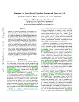 Foragax: An Agent-Based Modelling Framework Based on JAX