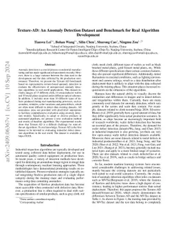 Texture-AD: An Anomaly Detection Dataset and Benchmark for Real
  Algorithm Development