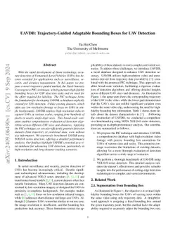 UAVDB: Trajectory-Guided Adaptable Bounding Boxes for UAV Detection