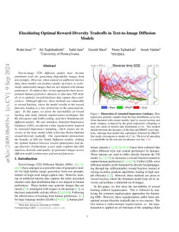 Elucidating Optimal Reward-Diversity Tradeoffs in Text-to-Image
  Diffusion Models