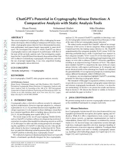 ChatGPT's Potential in Cryptography Misuse Detection: A Comparative
  Analysis with Static Analysis Tools
