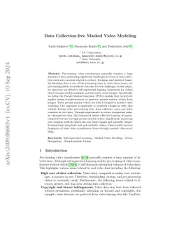 Data Collection-free Masked Video Modeling
