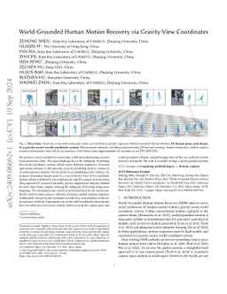 World-Grounded Human Motion Recovery via Gravity-View Coordinates