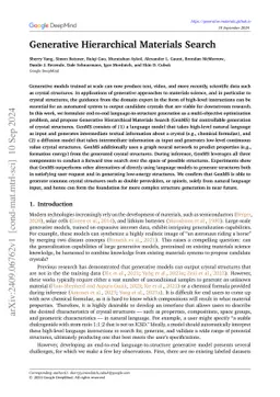 Generative Hierarchical Materials Search